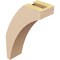 Ekena Millwork 3-inch W x 8-inch D x 12-inch H Thorton Rough Cedar Woodgrain TimberThane Knee Brace, Primed BRCUR03X08X12THRRCPR - alternate 3